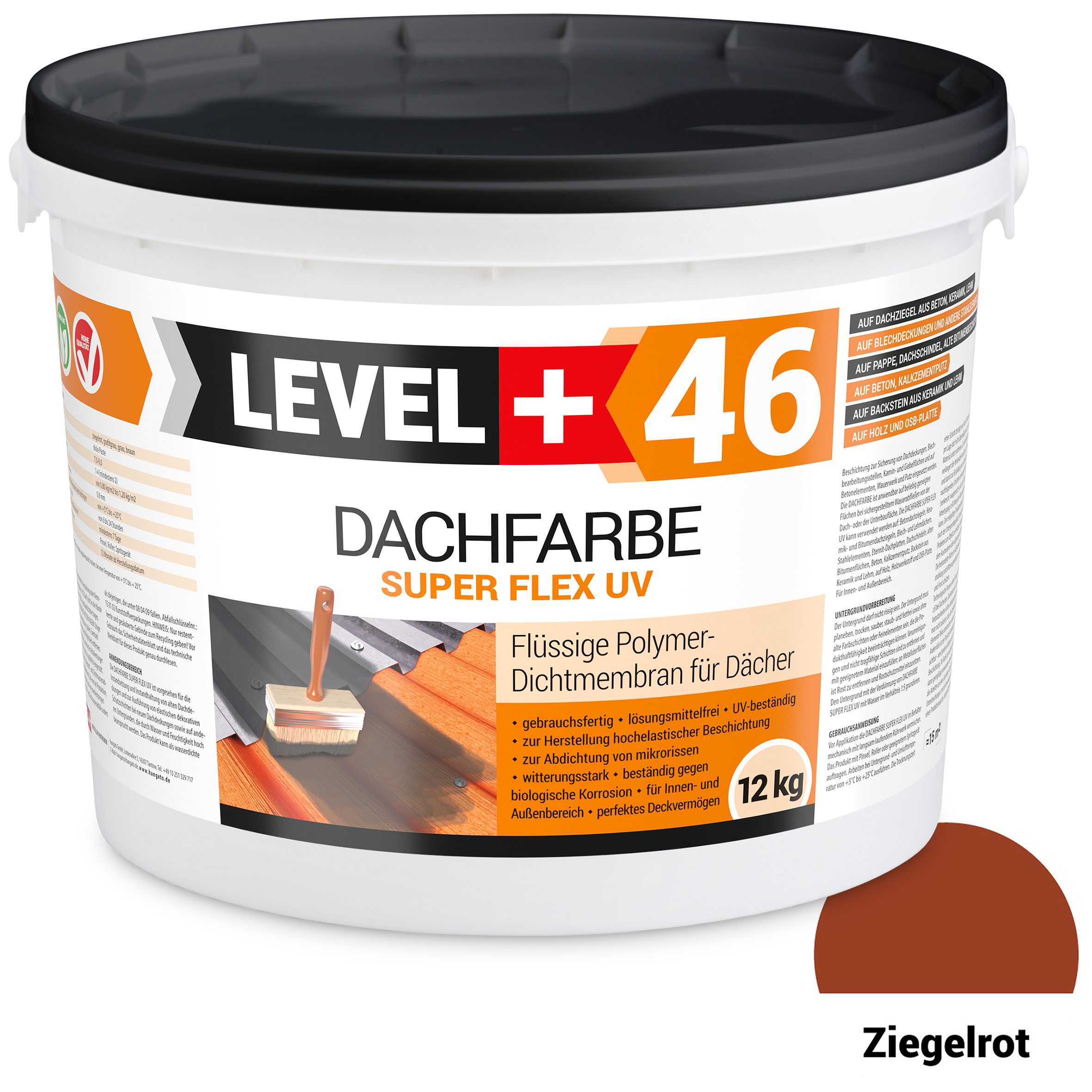 DACHFARBE C1 ULTRAFLEX - 15kg - ZIEGELROT DACHFARBE C1 ULTRAFLEX - 15kg - ZIEGELROT