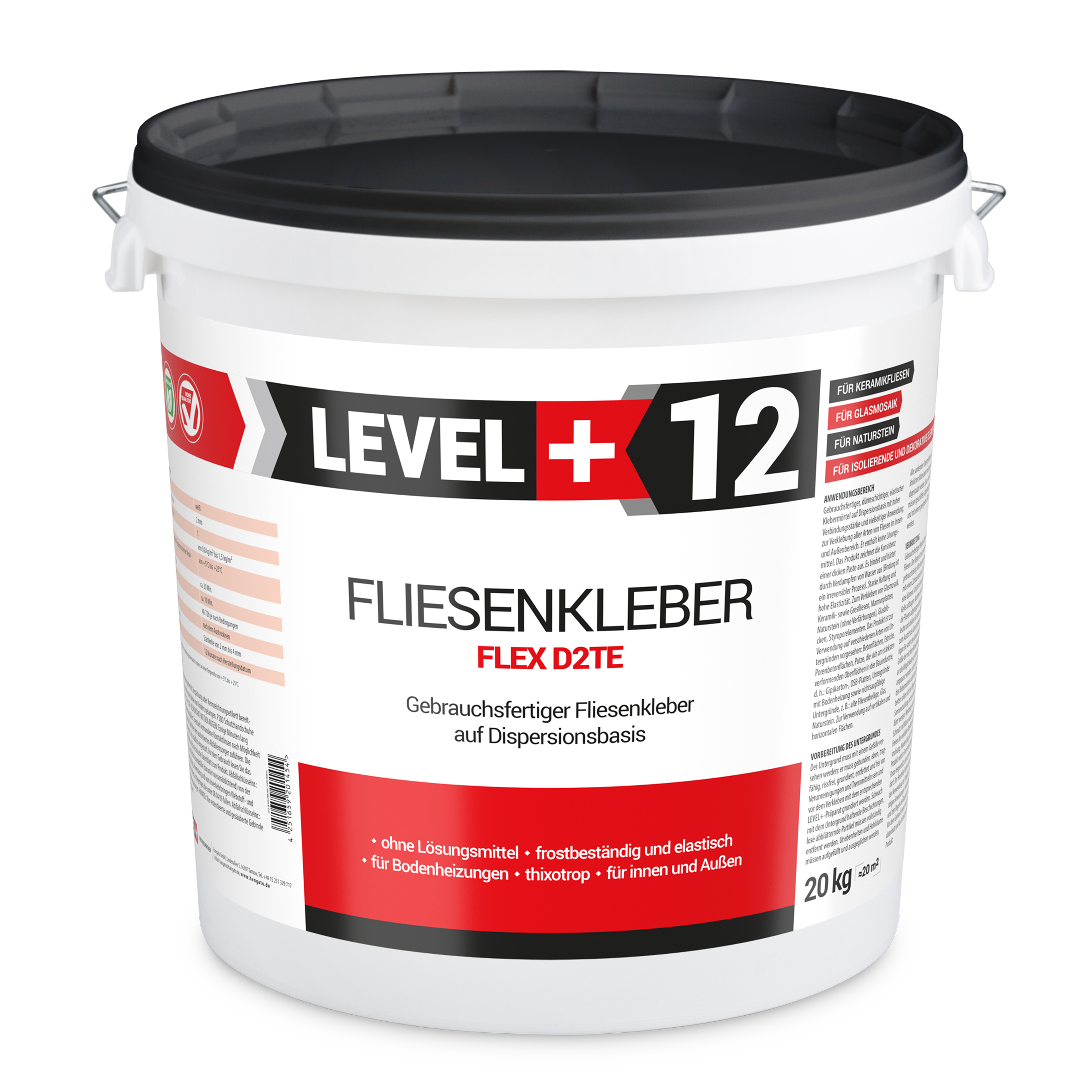 FertigFliesenkleber Natursteinkleber weiss 20kg Flexnatursteinkleber